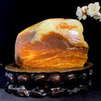 和田玉聚红皮籽料大摆件（1820.6g）