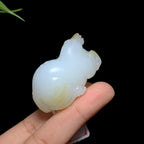 和田糖白玉马到成功挂件（39.2g）