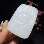 和田玉白玉挂件莲花观音（46.3g）