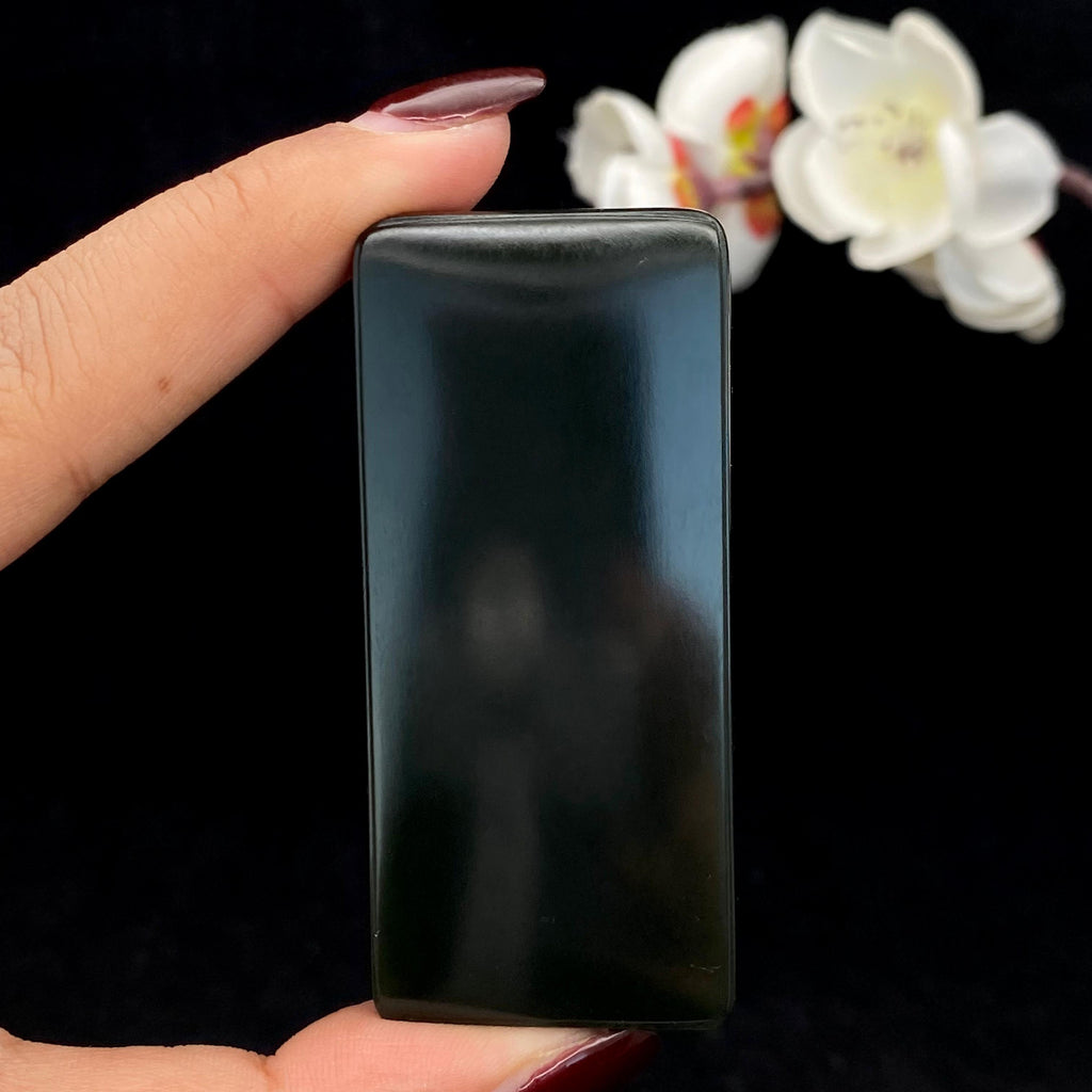 和田玉黑青籽料【平安无事牌】（58.9g）