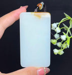 和田玉天地糖平安无事牌（85.2g）