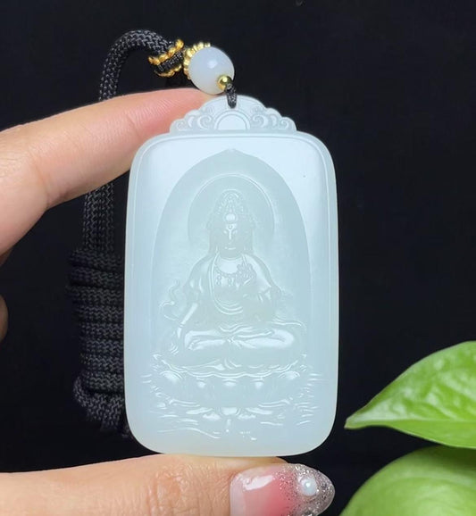 和田羊脂玉观音（79.2g）