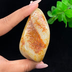 和田玉聚红皮籽料手把件（154.7g）