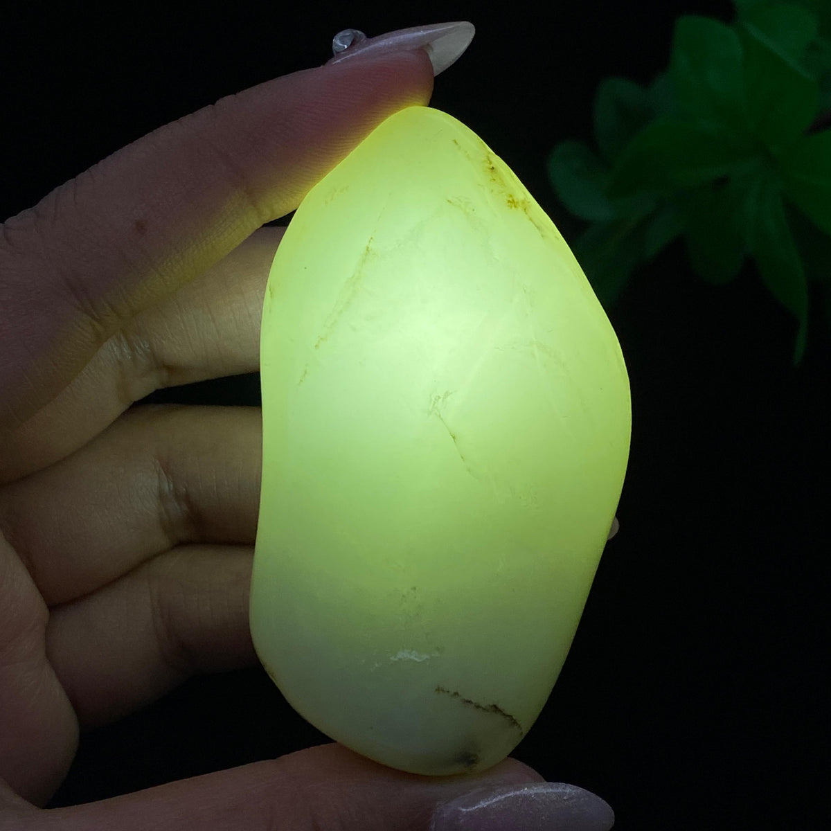 和田玉白玉籽料手把件（86g）