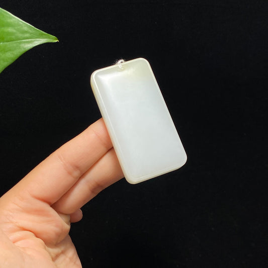 新疆精品且末糖白玉平安无事牌（53.3g）