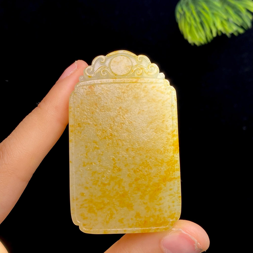 和田玉籽料无事牌（75.3g）