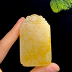 和田玉籽料无事牌（75.3g）