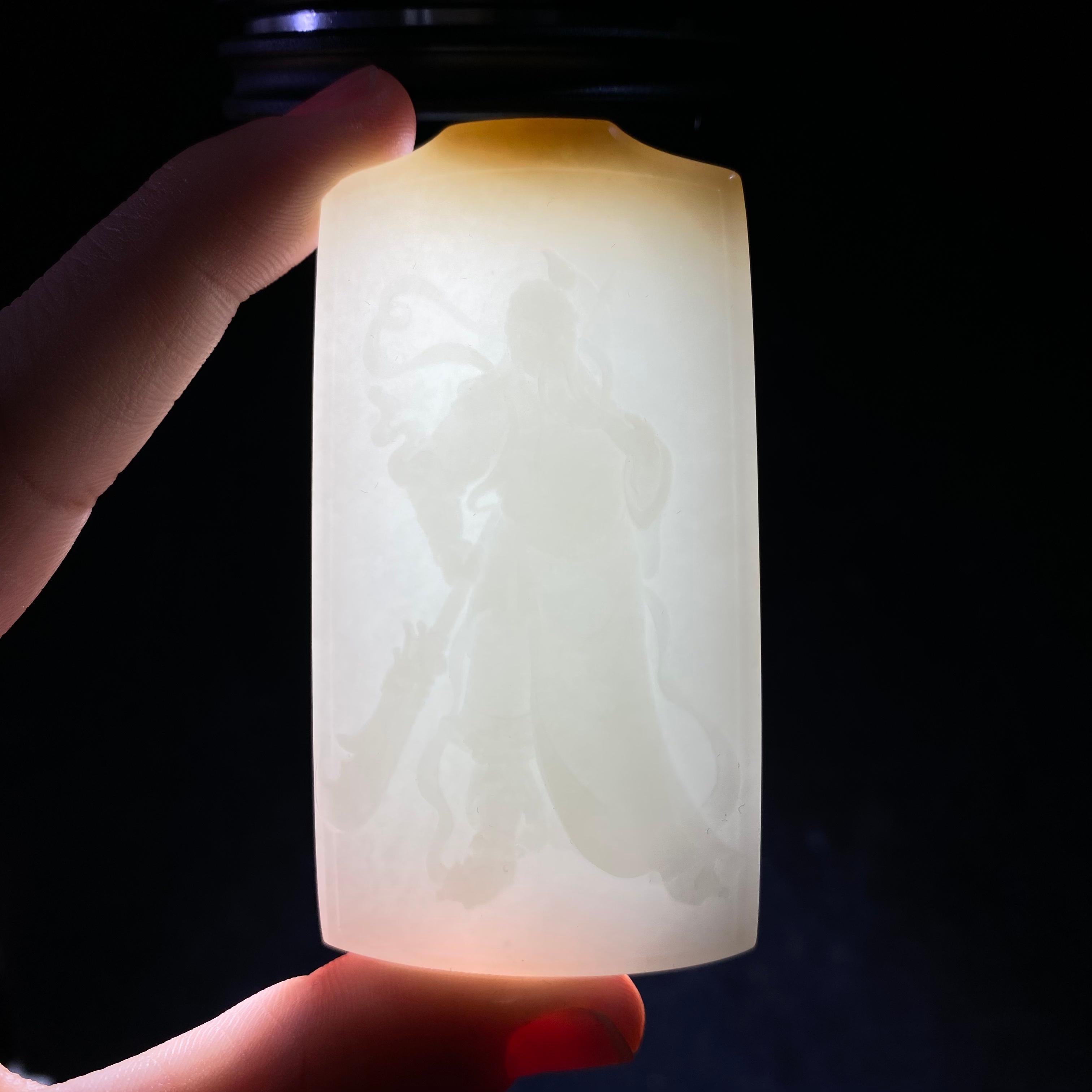 和田玉糖白关公（78.8g）