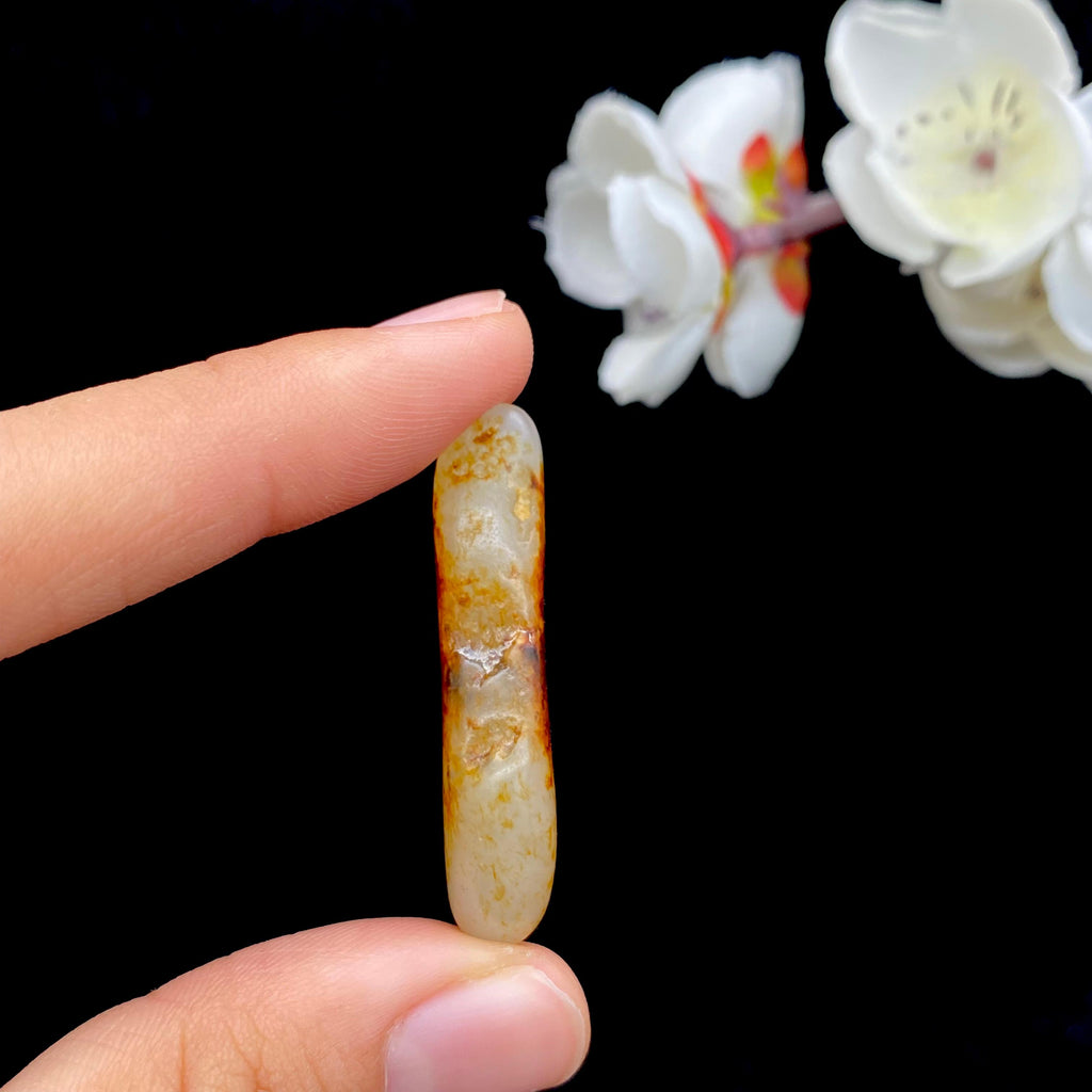 和田玉聚红皮籽料吊坠籽（13g）