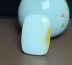 新疆和田玉且末糖羊脂玉平安无事牌（41.6g）