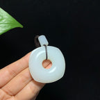 收藏级和田山料羊脂白玉四方平安扣（37.8g）