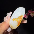和田玉籽料挂件御龙观音（28.6g）