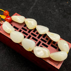 和田玉洒金皮【精品手串】（44.9g）