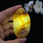 和田玉洒金皮籽料手把件（54.3g）