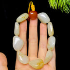 和田玉洒金皮白肉籽料手串（61.0g）