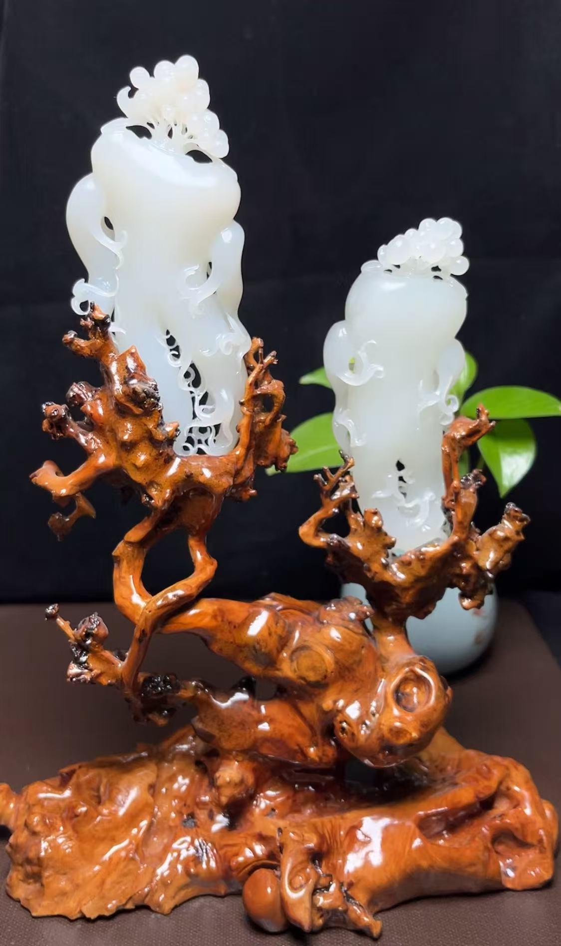 和田羊脂玉人生如意摆件（480.0g）