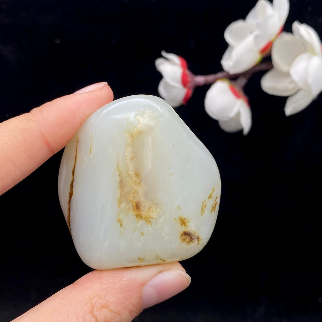 和田玉洒金皮籽料大挂件（63.7g）