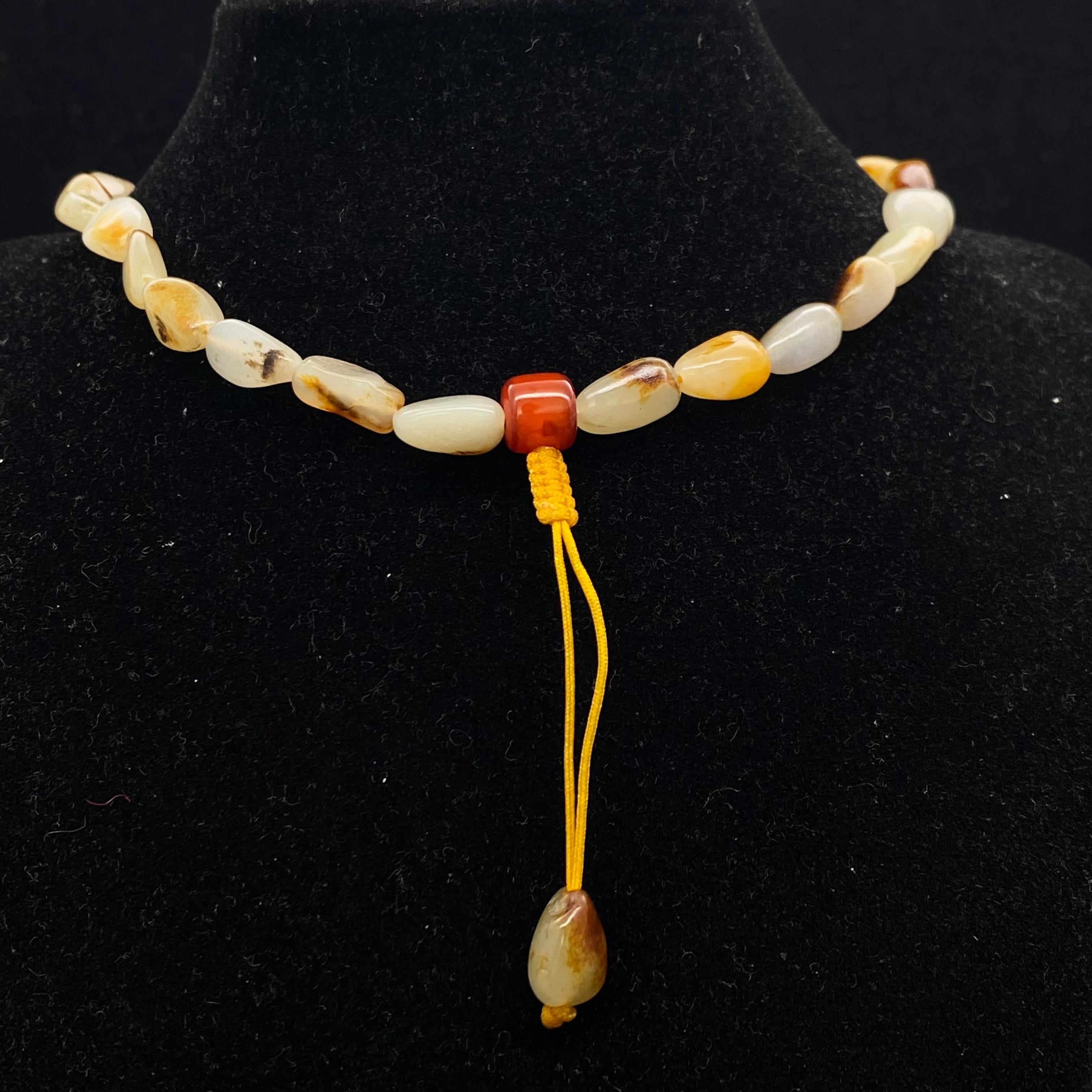 和田玉洒金皮籽料【精品项链】（59.4g）