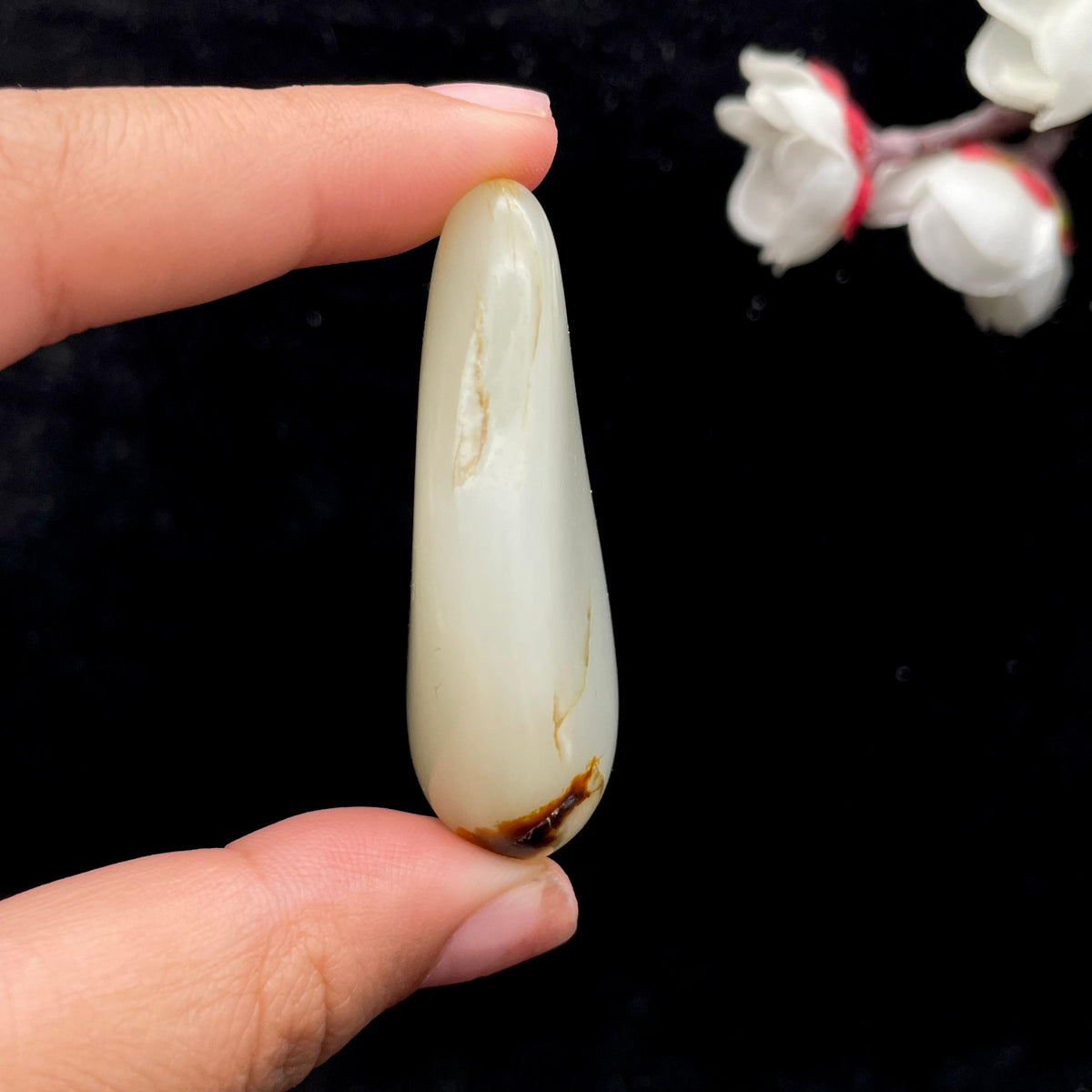 和田玉白玉籽料（35.3g）