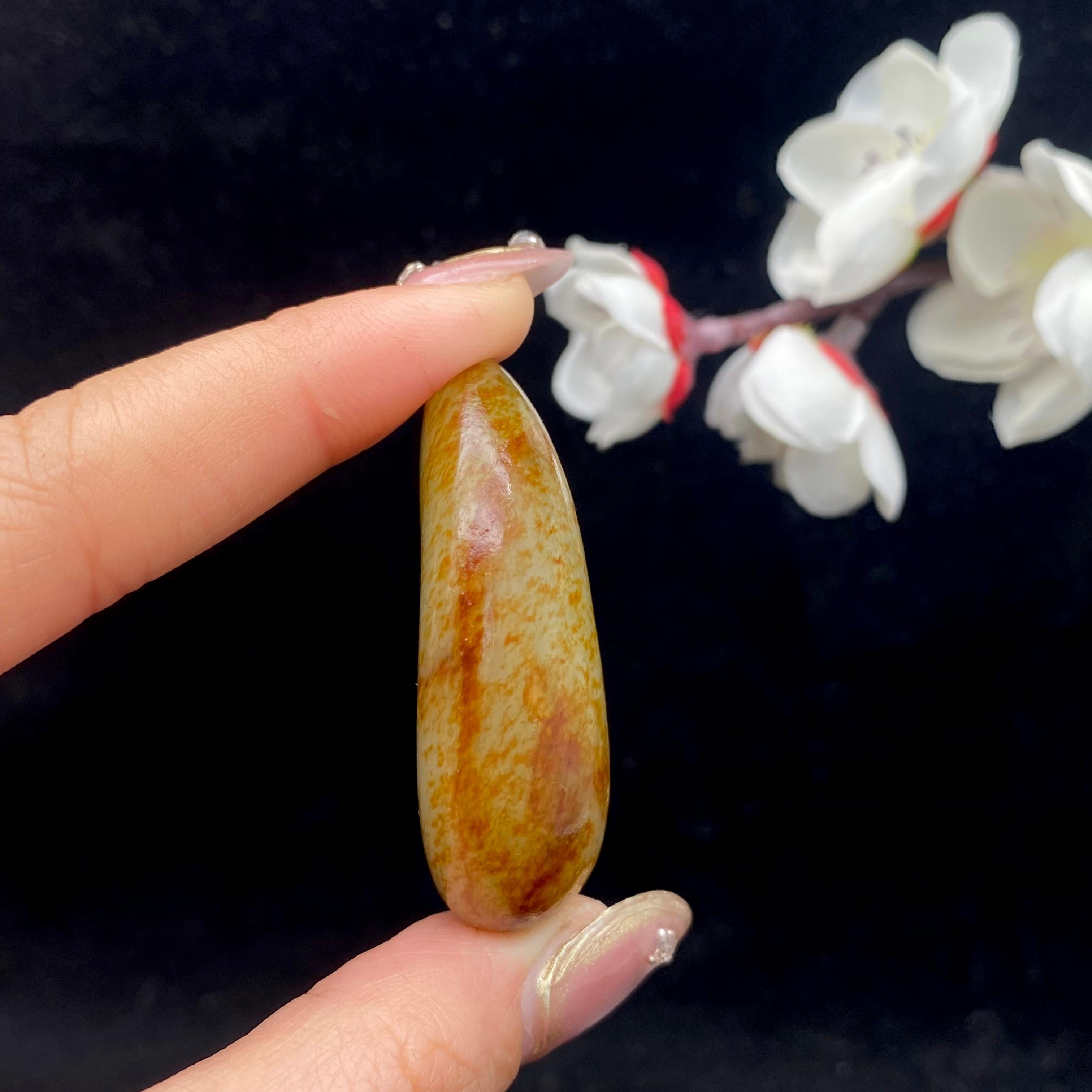 和田玉洒金皮籽料原石（35.2g）