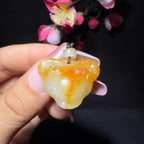 和田玉籽料挂件扭转乾坤（8.0g）