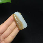 高品质新疆且末羊脂糖白玉连年有余（29.8g）