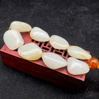 和田玉洒金皮【精品手串】（71.9g）