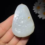 和田玉籽料羊脂白玉观音（85.1g）