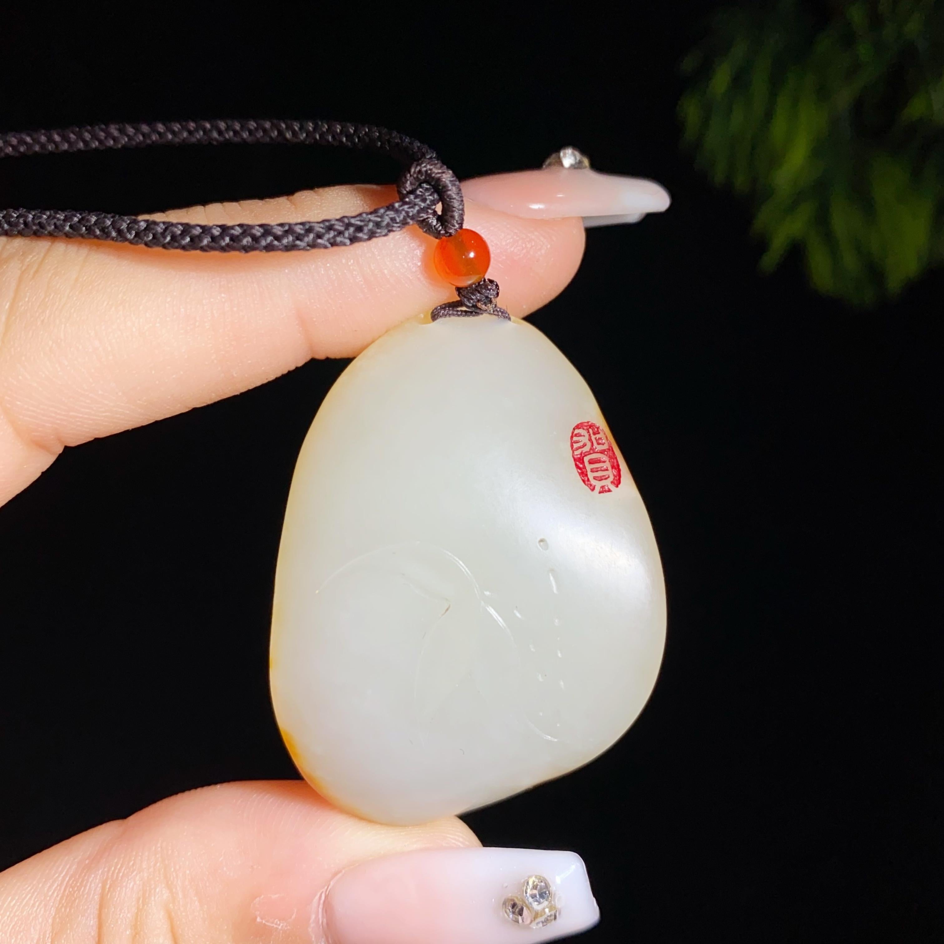 和田玉籽料花开富贵（17.8g）
