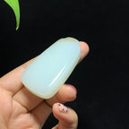 和田山料糖白玉无事牌挂件（45.7g）