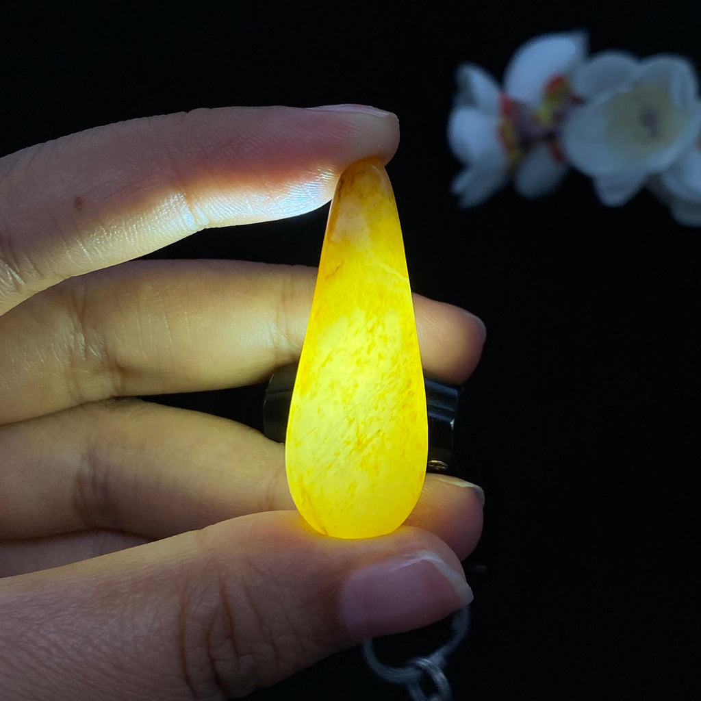 和田玉洒金皮籽料吊坠籽（13.1g）