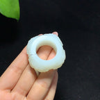 收藏级和田山料羊脂白玉扳指（44.3g）