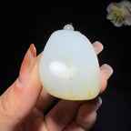 和田玉籽料观音挂件（50.2g）