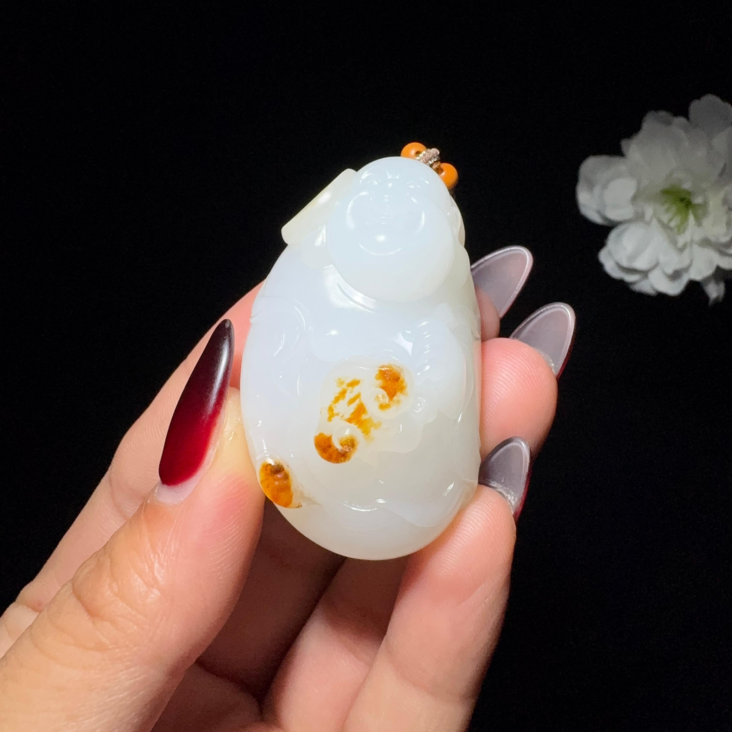 和田玉籽料佛公（46.0g）