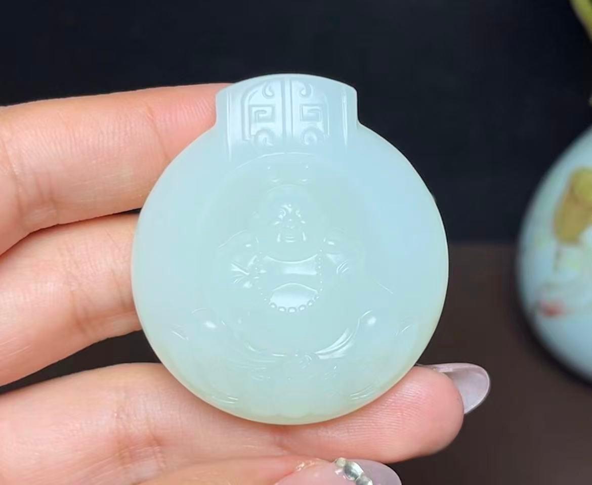 和田羊脂玉佛公（43.3g）