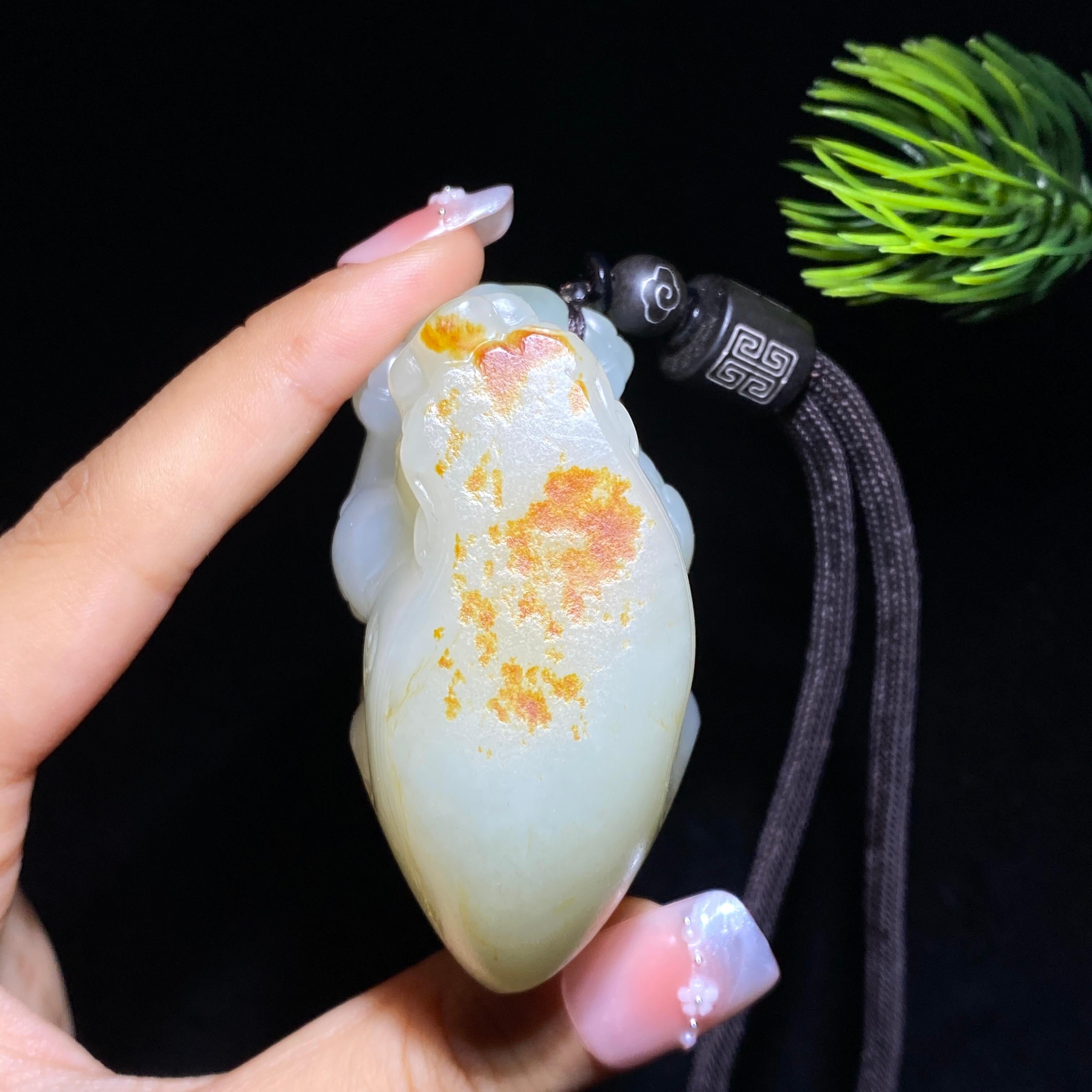 和田玉籽料貔貅把件（128.6g）