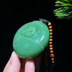 和田玉碧玉佛公挂件（68.1g）