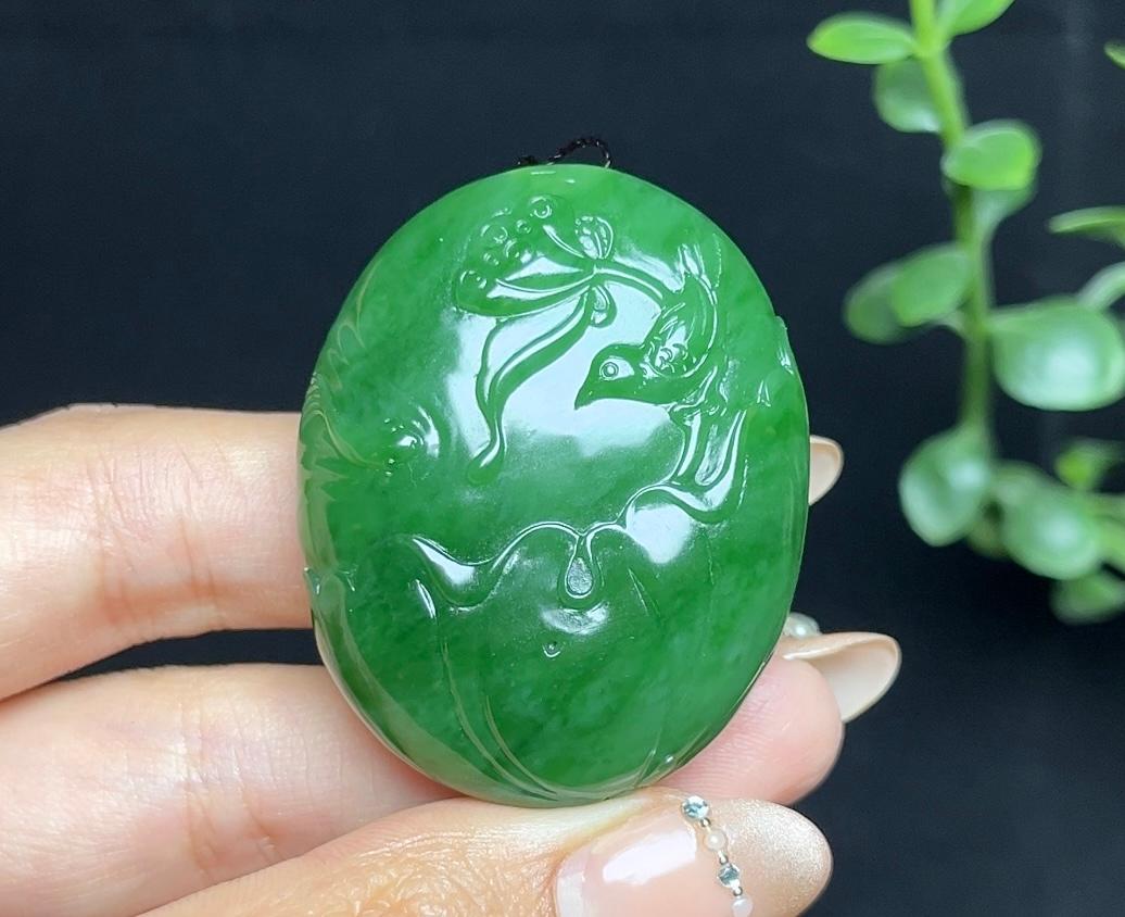 和田玉碧玉喜事连连（44.6g）