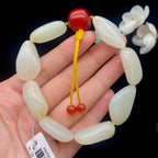 和田玉白玉籽料【精品手串】（52.1g）