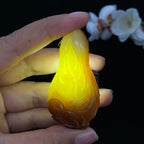 和田玉-糖青白【白菜】大挂件（53.0g）