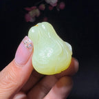 和田玉黄口挂件白菜（24.1g）