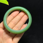 和田山料碧玉粉绿手镯（61.0g）