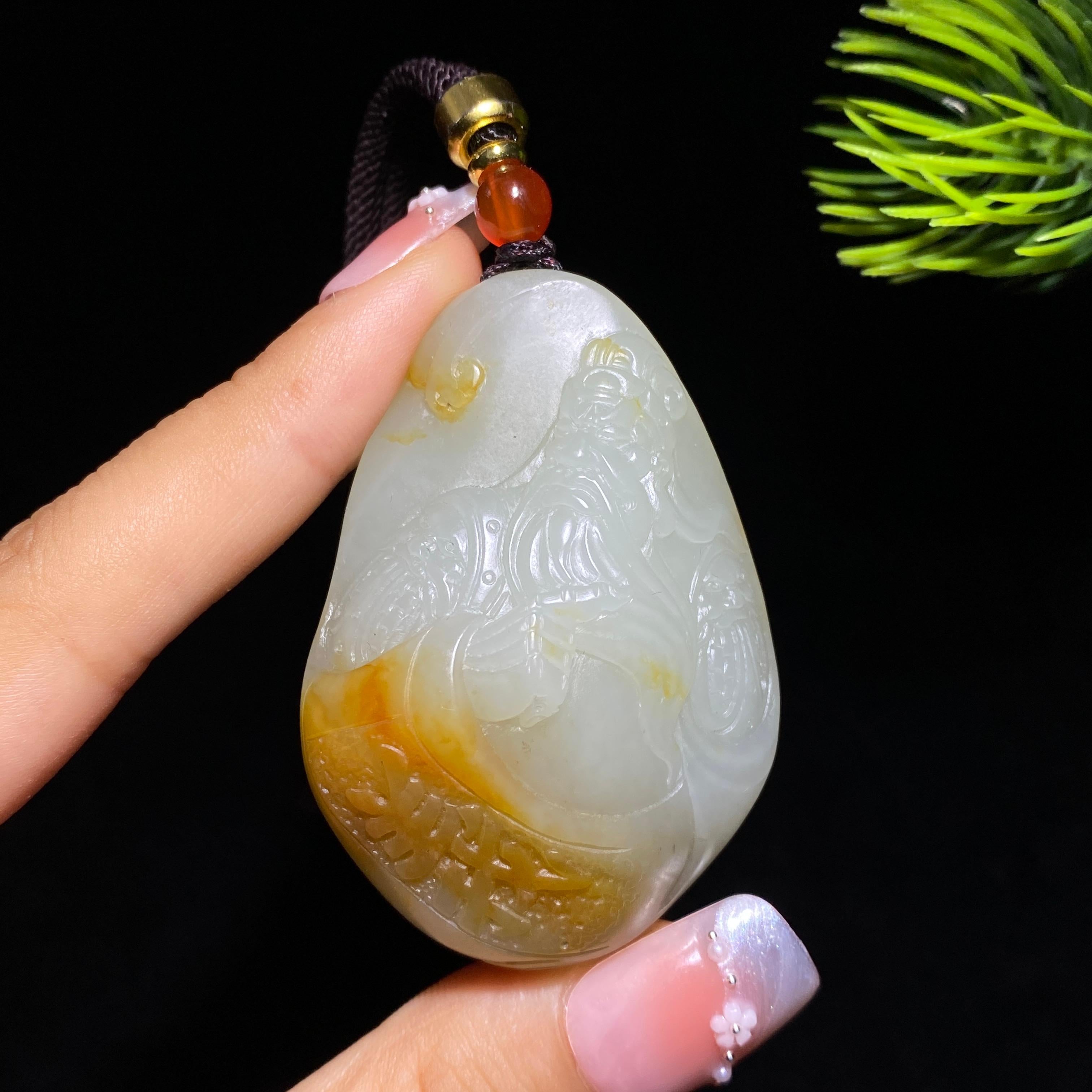 和田玉籽料关公（57.0g）