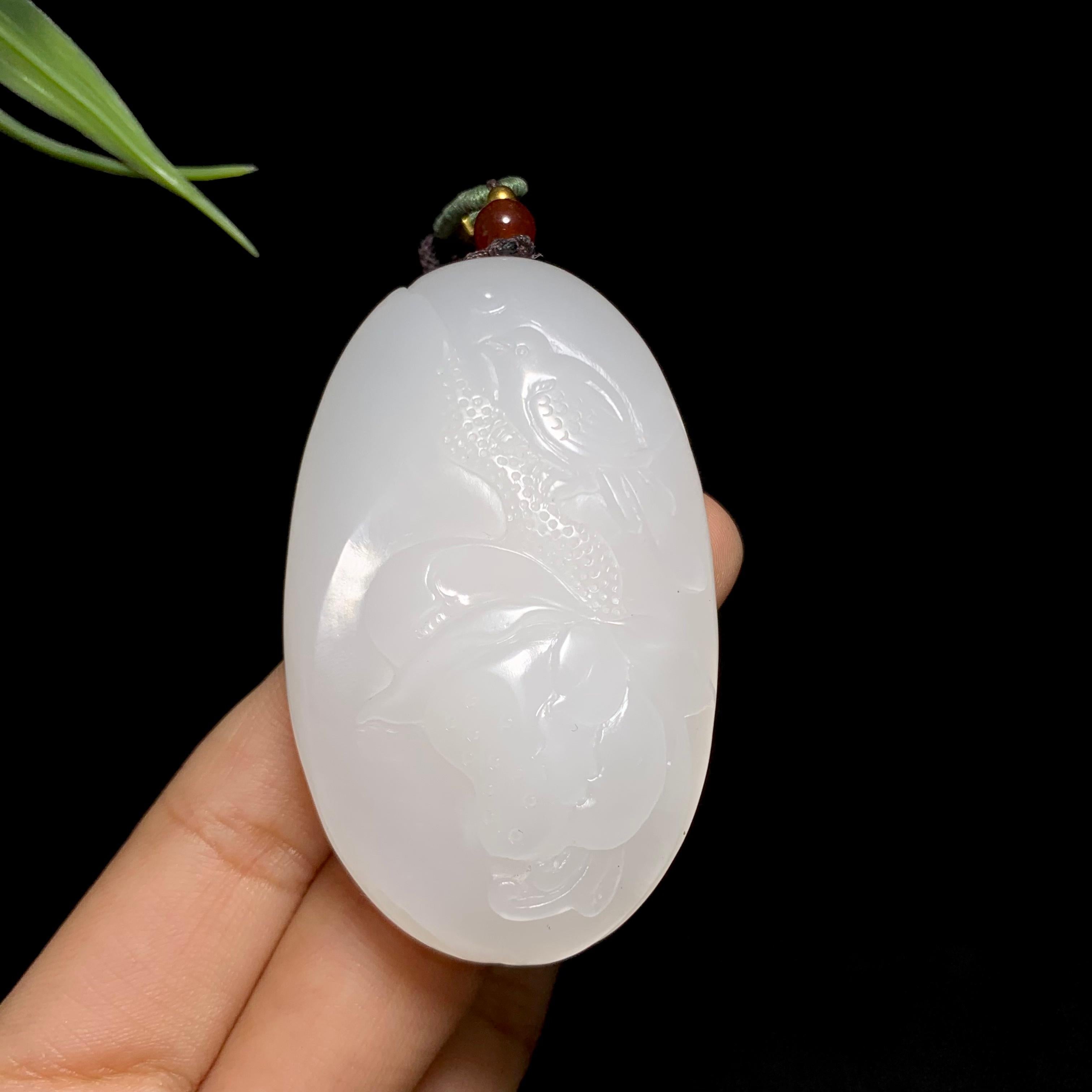 和田白玉冰底喜事连连（56.0g）