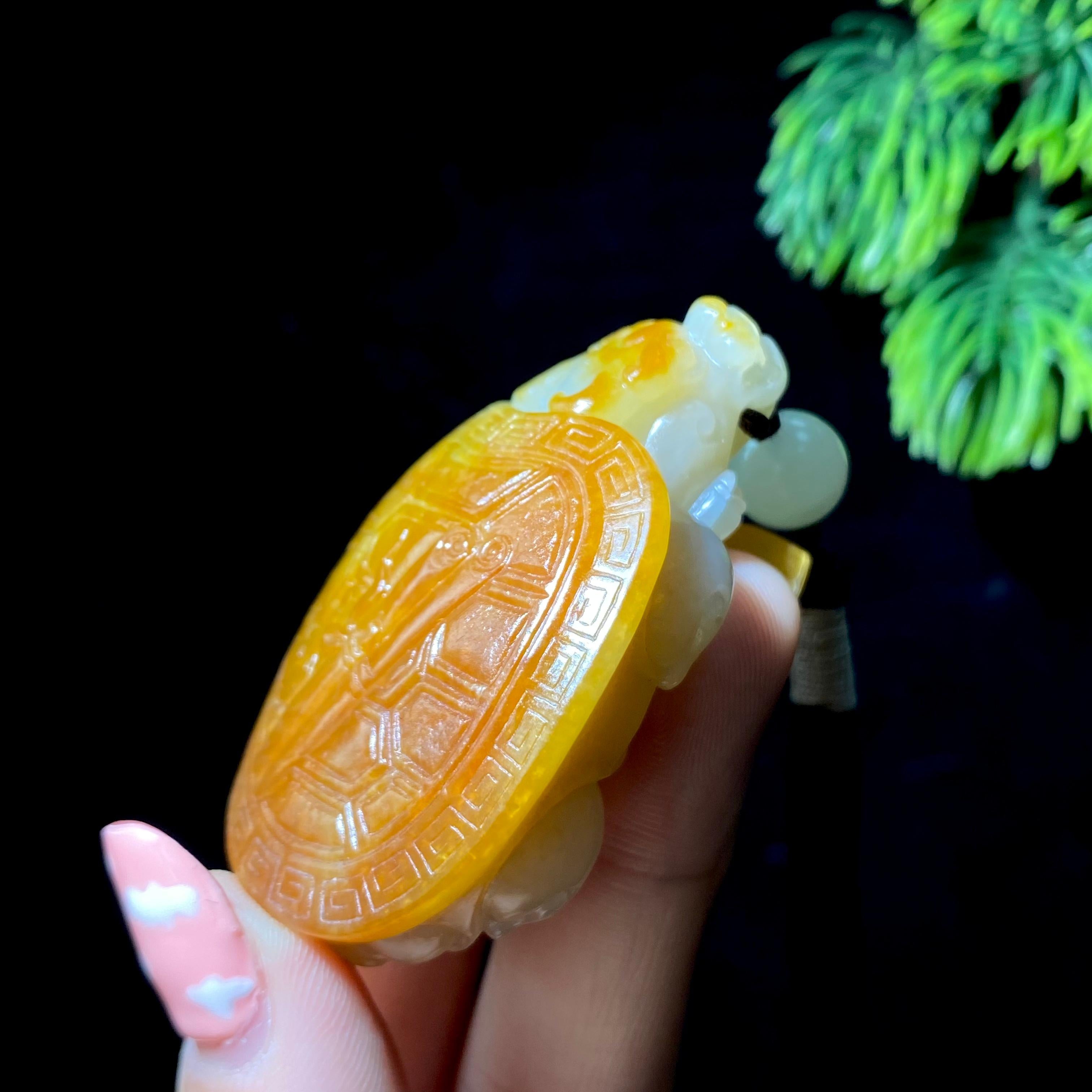 和田玉籽料龙龟（58.4g） – 厚德载玉