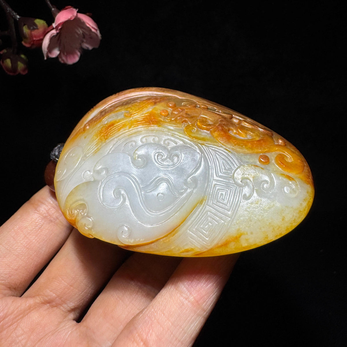和田玉籽料仿古龙凤（172.6g）