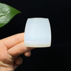 收藏级和田羊脂白玉无相佛无事牌（84.2g）