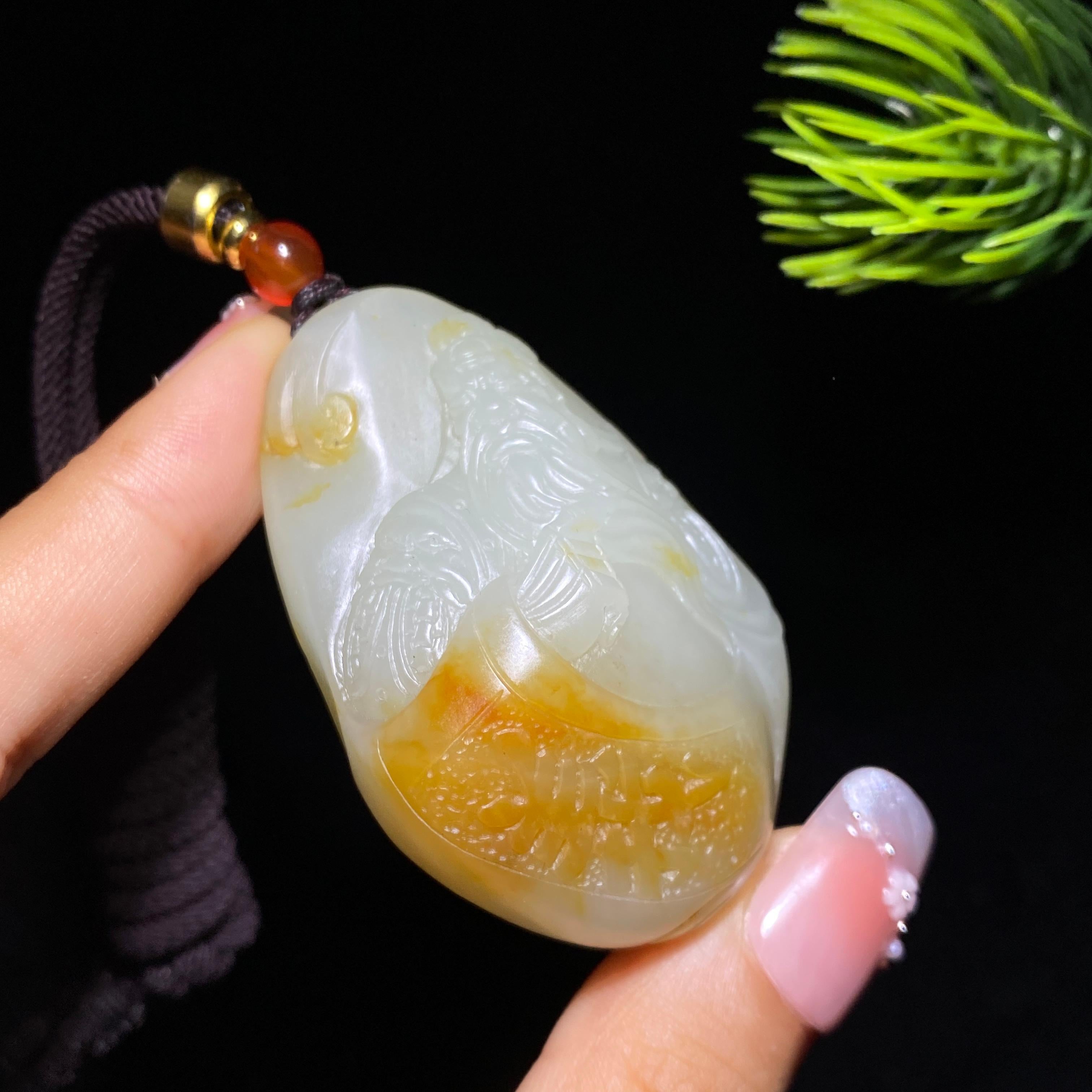 和田玉籽料关公（57.0g）
