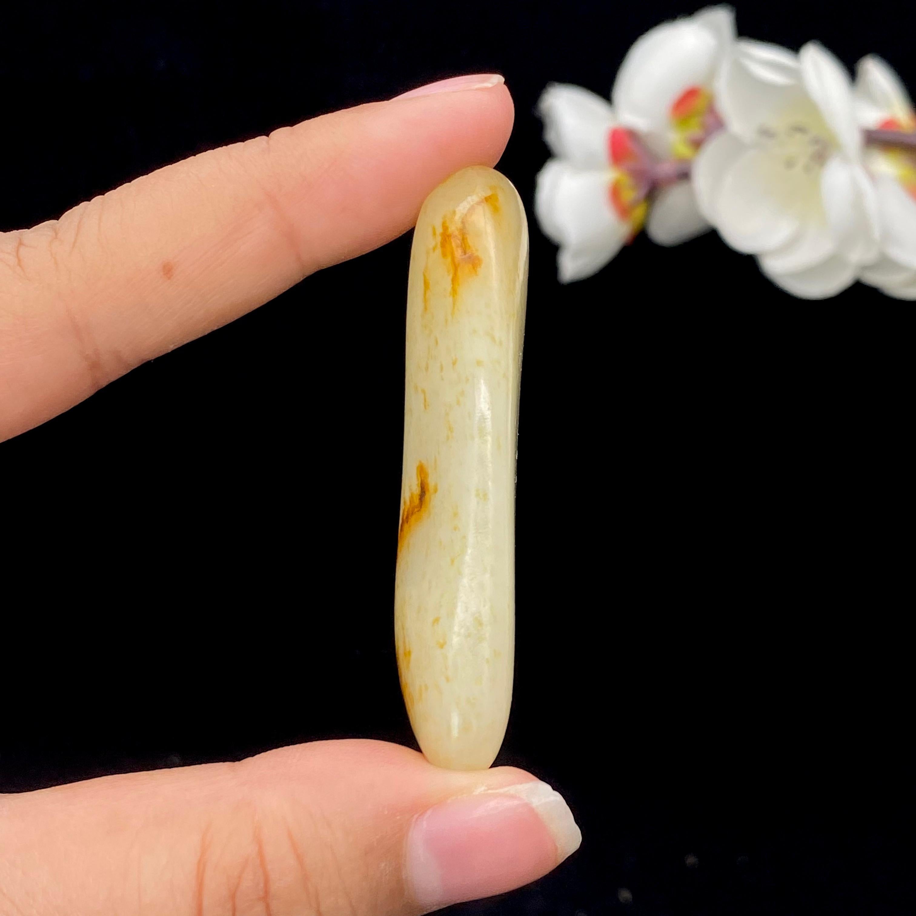 和田玉洒金皮籽料挂件（22.6g）