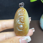 新疆和田玉且末糖白佛公（33.9g）